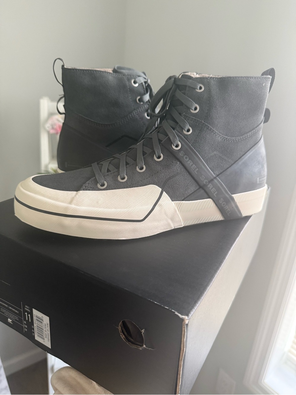 Sorel Leather Sneakers NWT- High-Top Grit Sneaker Boot - Picture 15 of 16